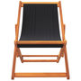 Voir la diapositive 4 : VIDAXL Chaises de plage pliables lot de 2 noir tissu