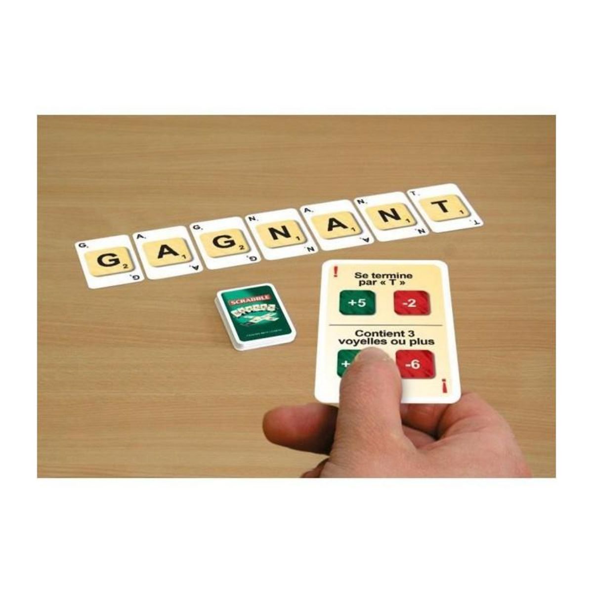Megableu Scrabble cartes - 3 jeux en 1 - MEGABLEU