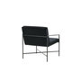 Voir la diapositive 6 : Paris Prix Fauteuil Design Velours  Rakel  78cm Noir