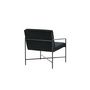 Voir la diapositive 6 : Paris Prix Fauteuil Design Velours  Rakel  78cm Noir