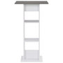 Voir la diapositive 2 : VIDAXL Table de bar Blanc et gris anthracite 60x60x110 cm
