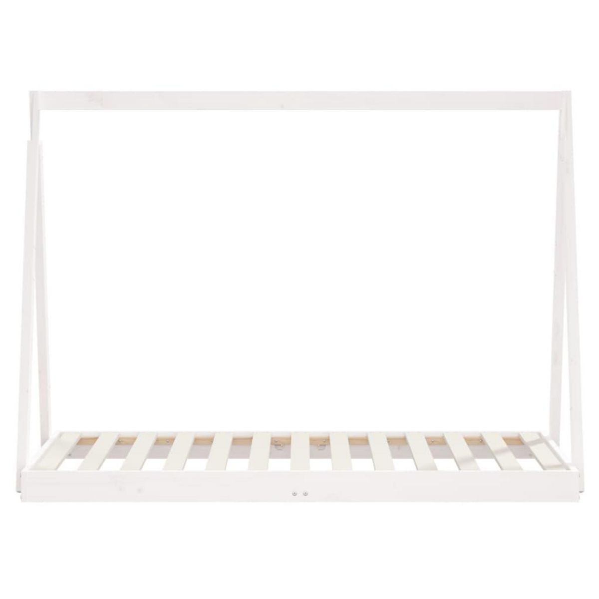 VIDAXL Cadre de lit pour enfant blanc 80x160 cm bois de pin massif