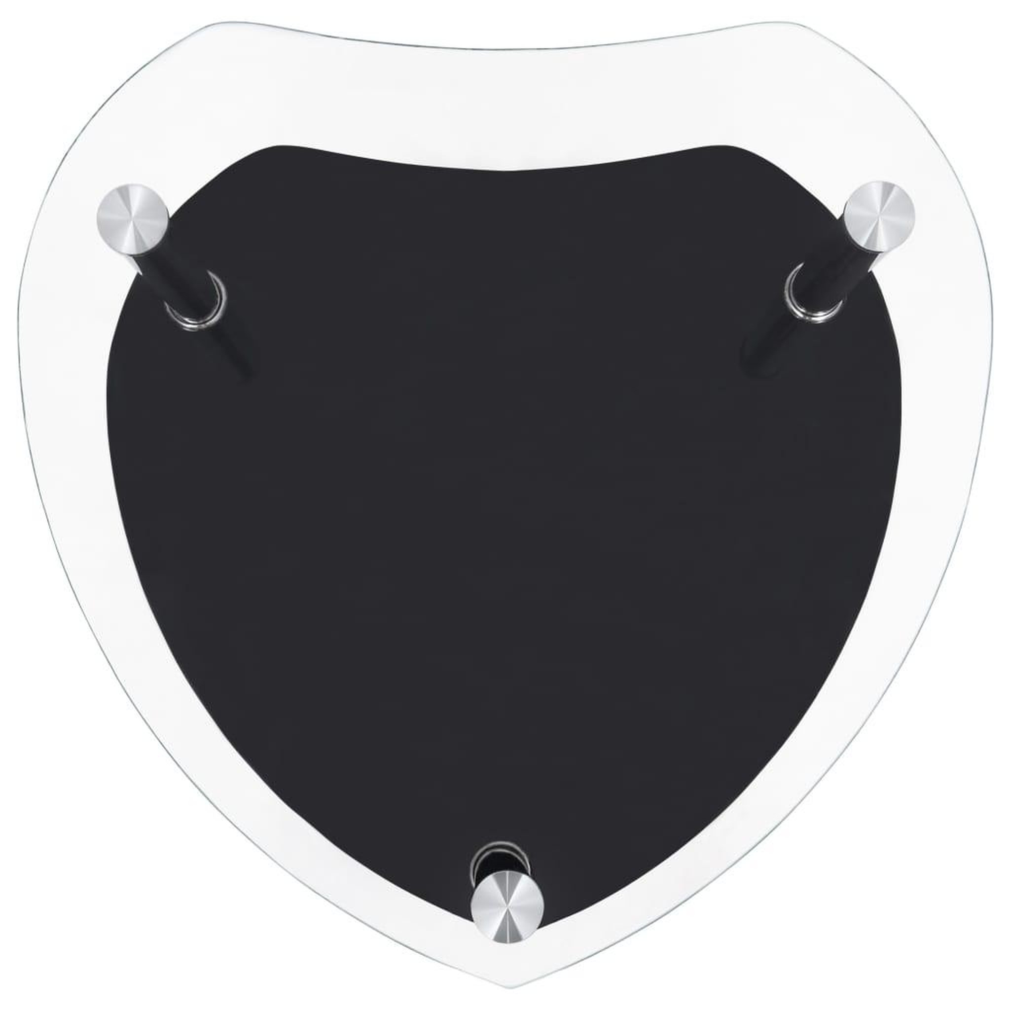 Voir la diapositive 5 : VIDAXL Table 2 niveaux Transparent et noir 38x38x50 cm Verre trempe