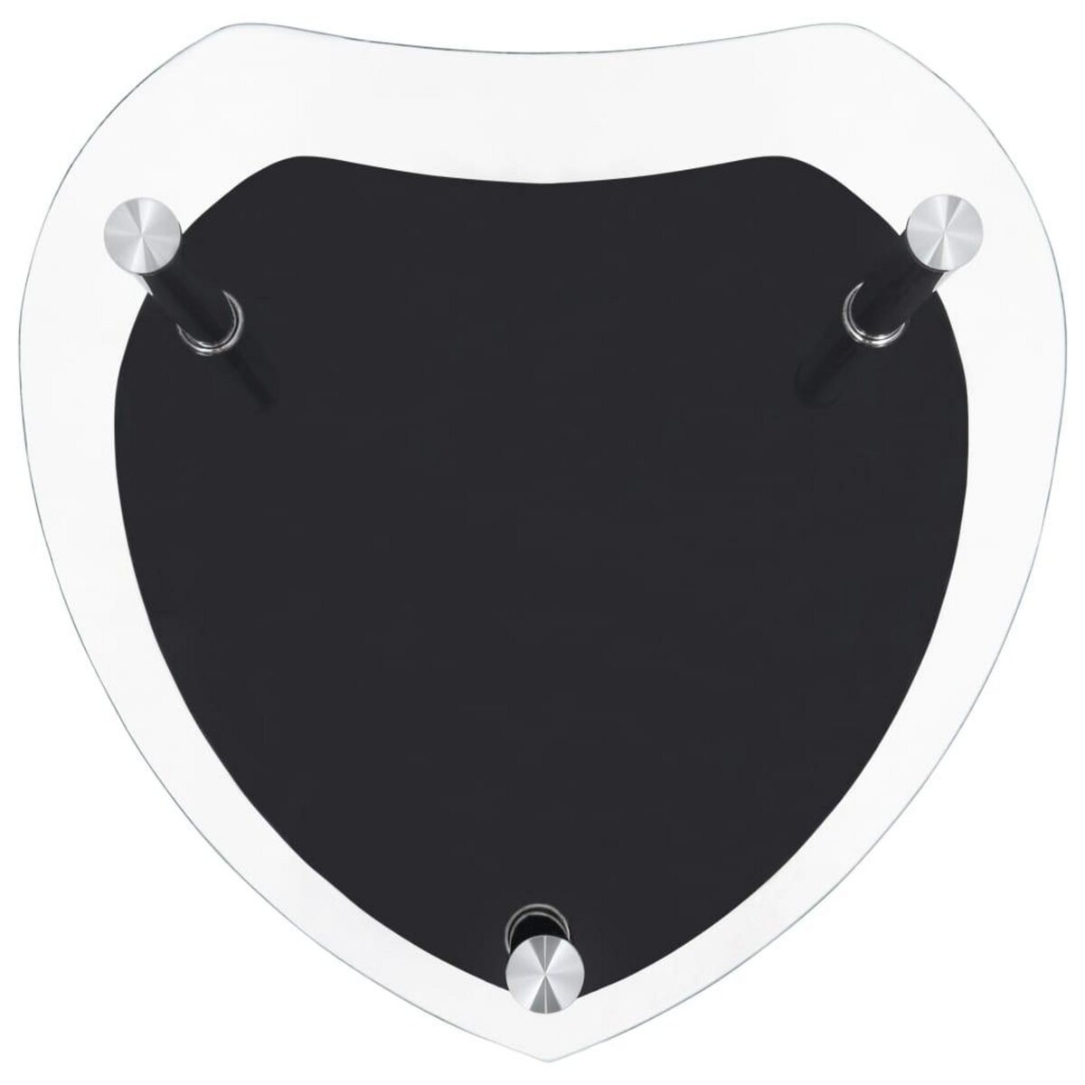 VIDAXL Table 2 niveaux Transparent et noir 38x38x50 cm Verre trempe