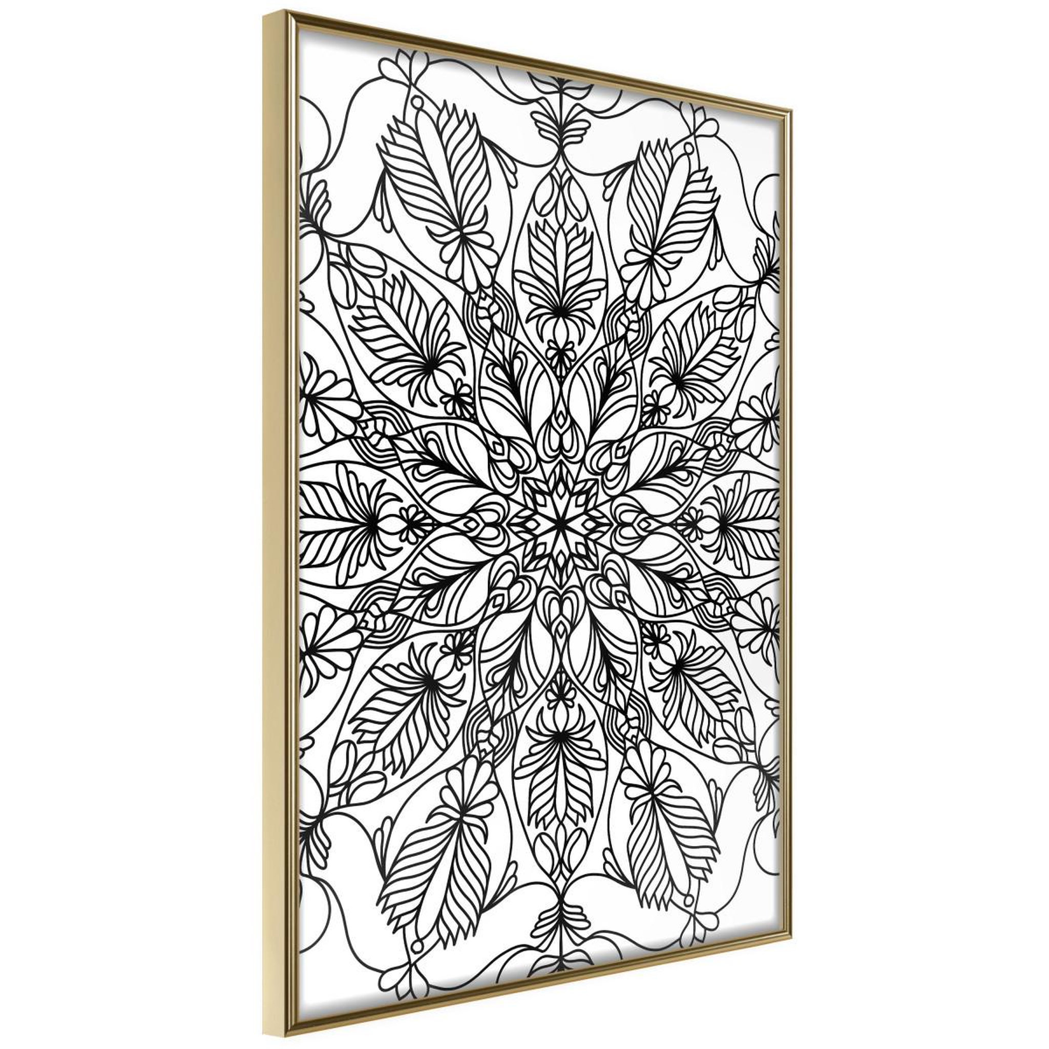 Voir la diapositive 1 : Paris Prix Affiche Murale Encadrée  Colour Your Own Mandala I