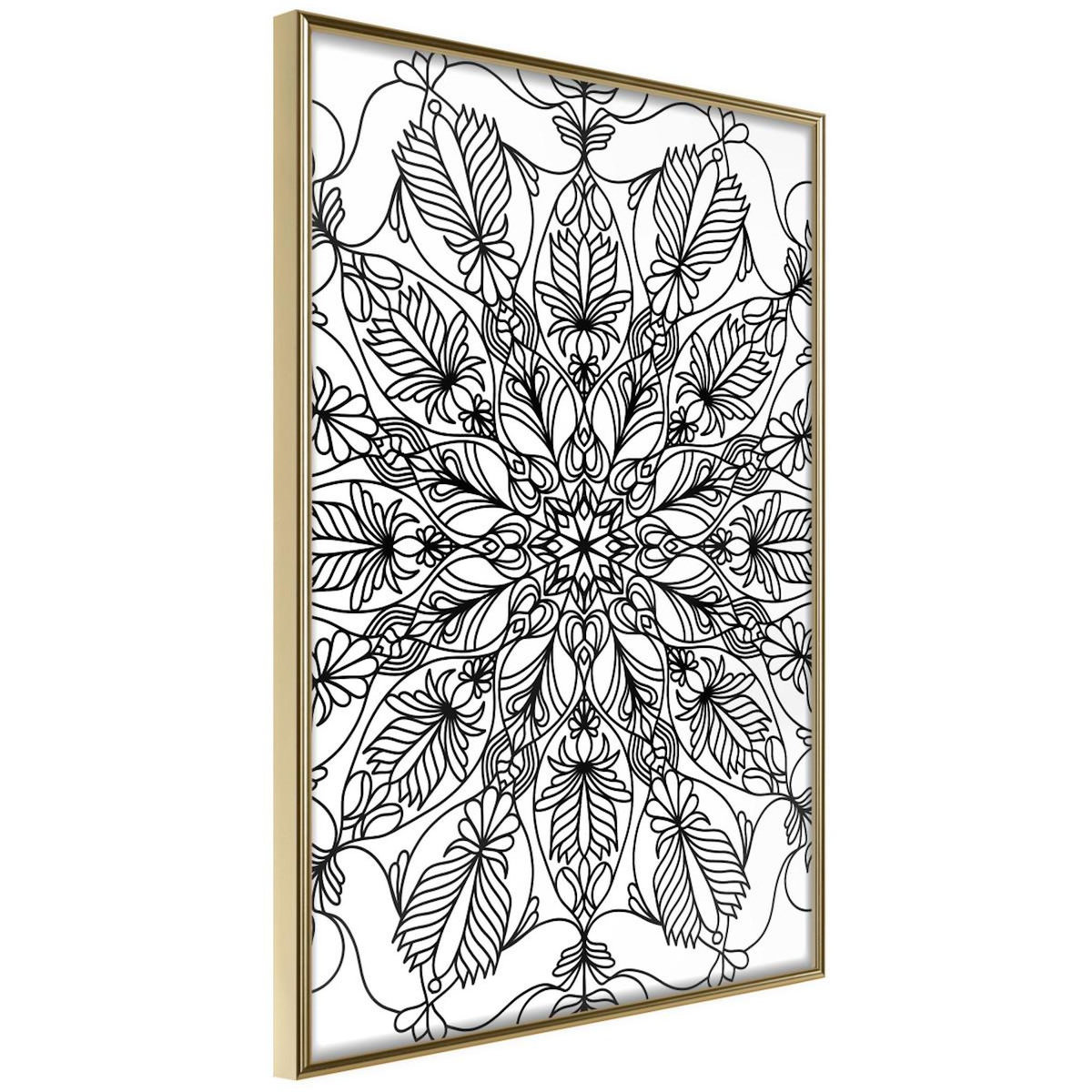 Paris Prix Affiche Murale Encadrée  Colour Your Own Mandala I
