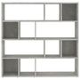 Voir la diapositive 5 : VIDAXL Bibliotheque/Separateur de piece Gris beton 105x24x102 cm