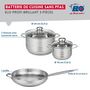 Voir la diapositive 2 : ELO Ensemble de 1 Poêle de cuisson 32 cm et 2 faitouts 16 et 24 cm Elo Profi Brillant