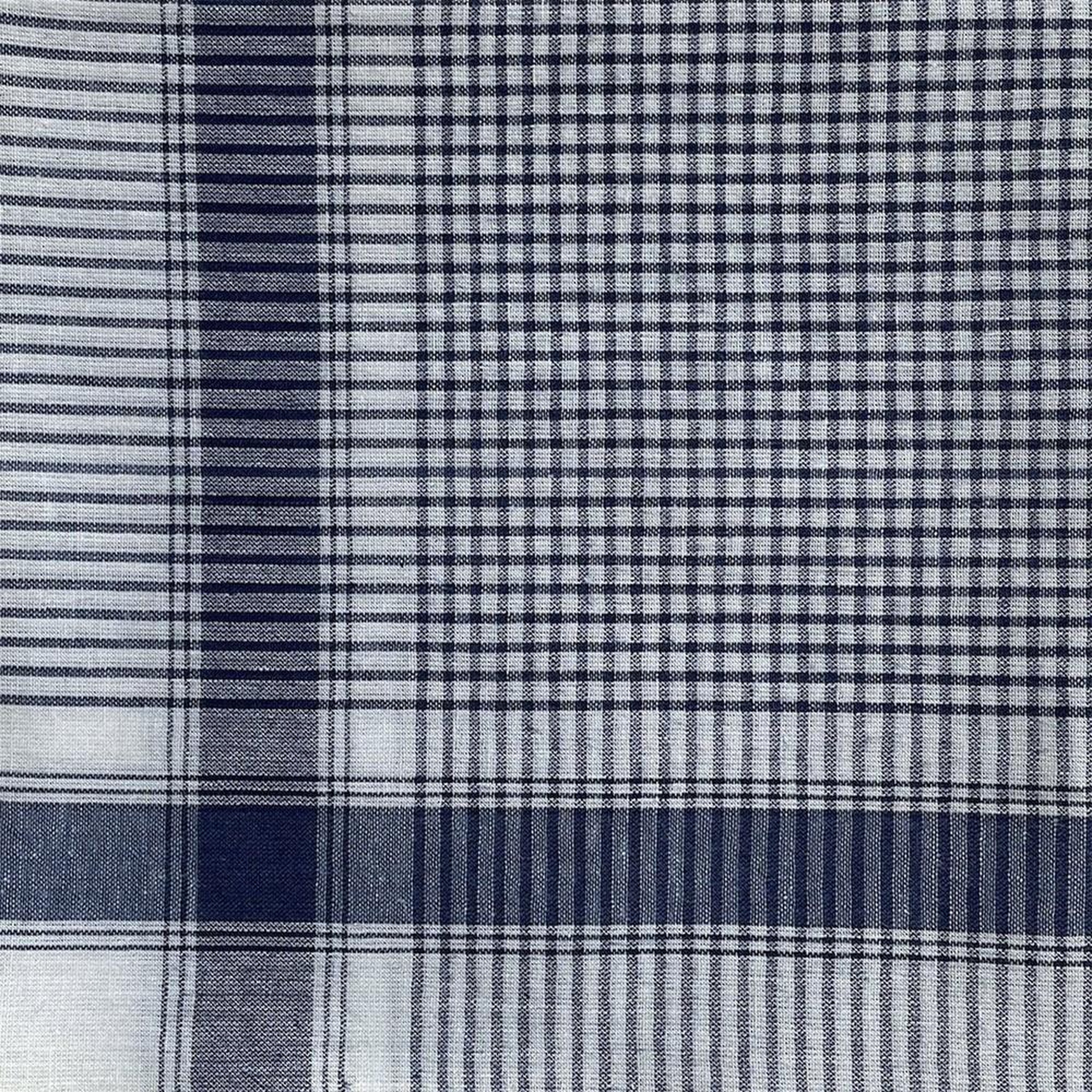 Voir la diapositive 3 : VANDERSICKEL Lot de 12 mouchoirs homme Vichy 40x40 cm 100% coton