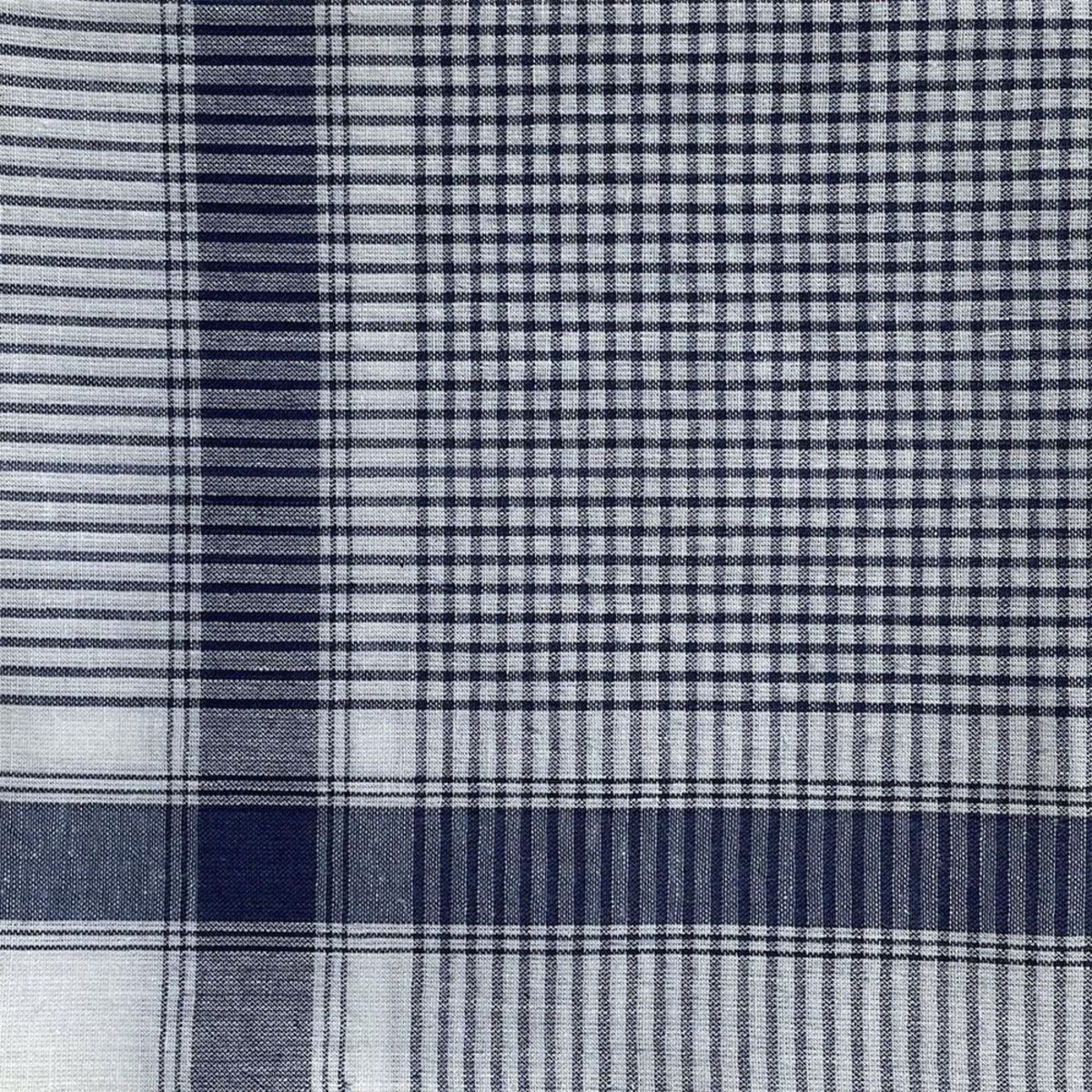 VANDERSICKEL Lot de 12 mouchoirs homme Vichy 40x40 cm 100% coton