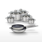 ELO Lot 2 Poêles 28/32cm et 5 Faitouts 12/14/16/20/24cm Elo Profi Therm Platinum