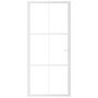 Voir la diapositive 3 : VIDAXL Porte interieure 93x201,5 cm Blanc Verre ESG et aluminium