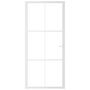 Voir la diapositive 3 : VIDAXL Porte interieure 93x201,5 cm Blanc Verre ESG et aluminium