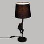  Lampe à Poser Design  Singe  49cm Noir