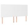 Voir la diapositive 2 : VIDAXL Tetes de lit 4 pcs Blanc 100x5x78/88 cm Similicuir