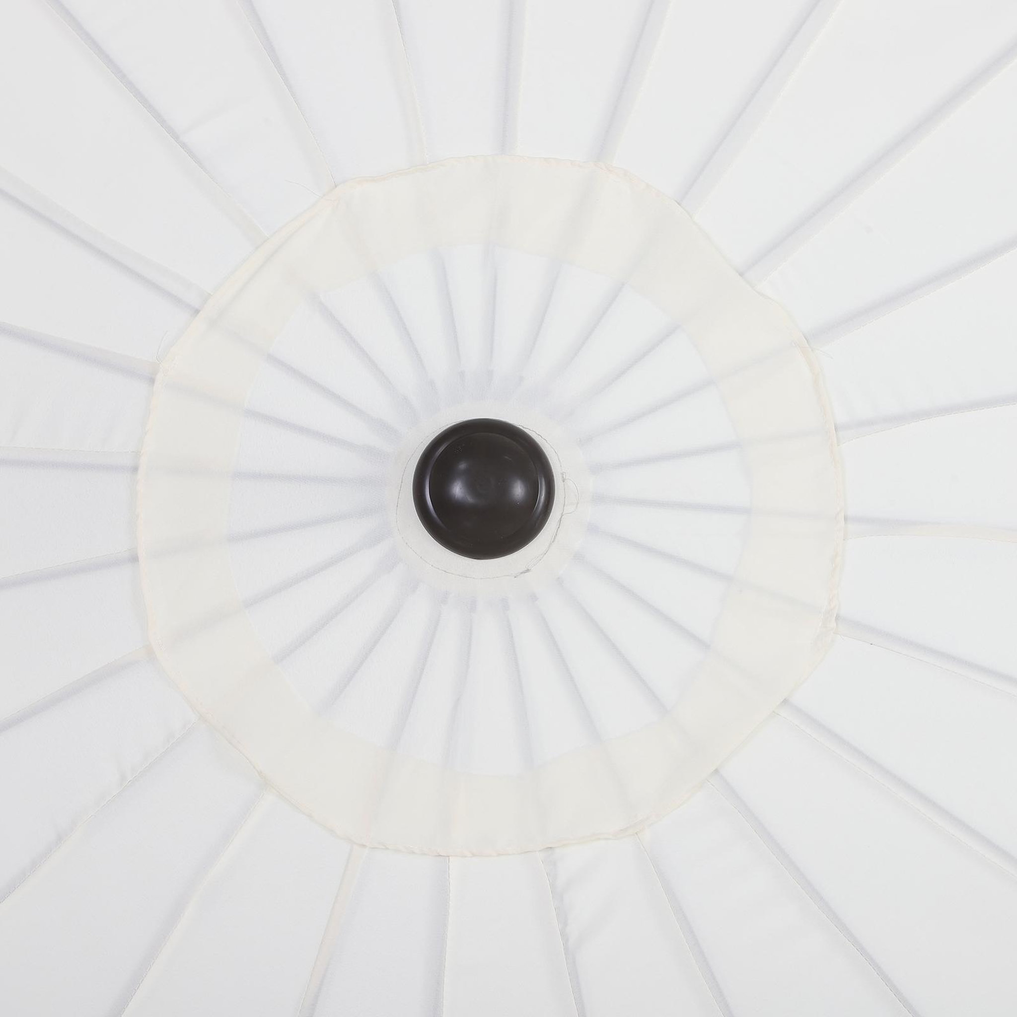 Voir la diapositive 5 : OUTSUNNY Parasol inclinable rond avec manivelle aluminium fibre de verre polyester diamètre 2,60 m coloris crème
