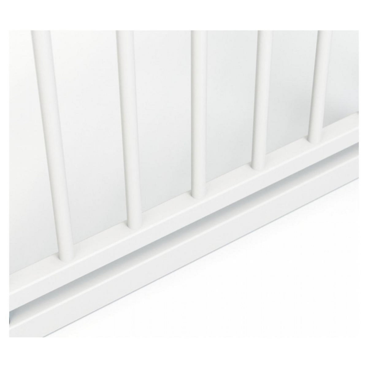GEUTHER Barrière d'escalier à pression Easylock Plus  bois/métal 84,5 cm - 92,5 cm Blanc