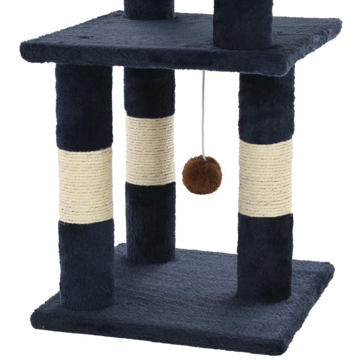 VIDAXL Arbre a chat avec griffoirs en sisal 65 cm Bleu