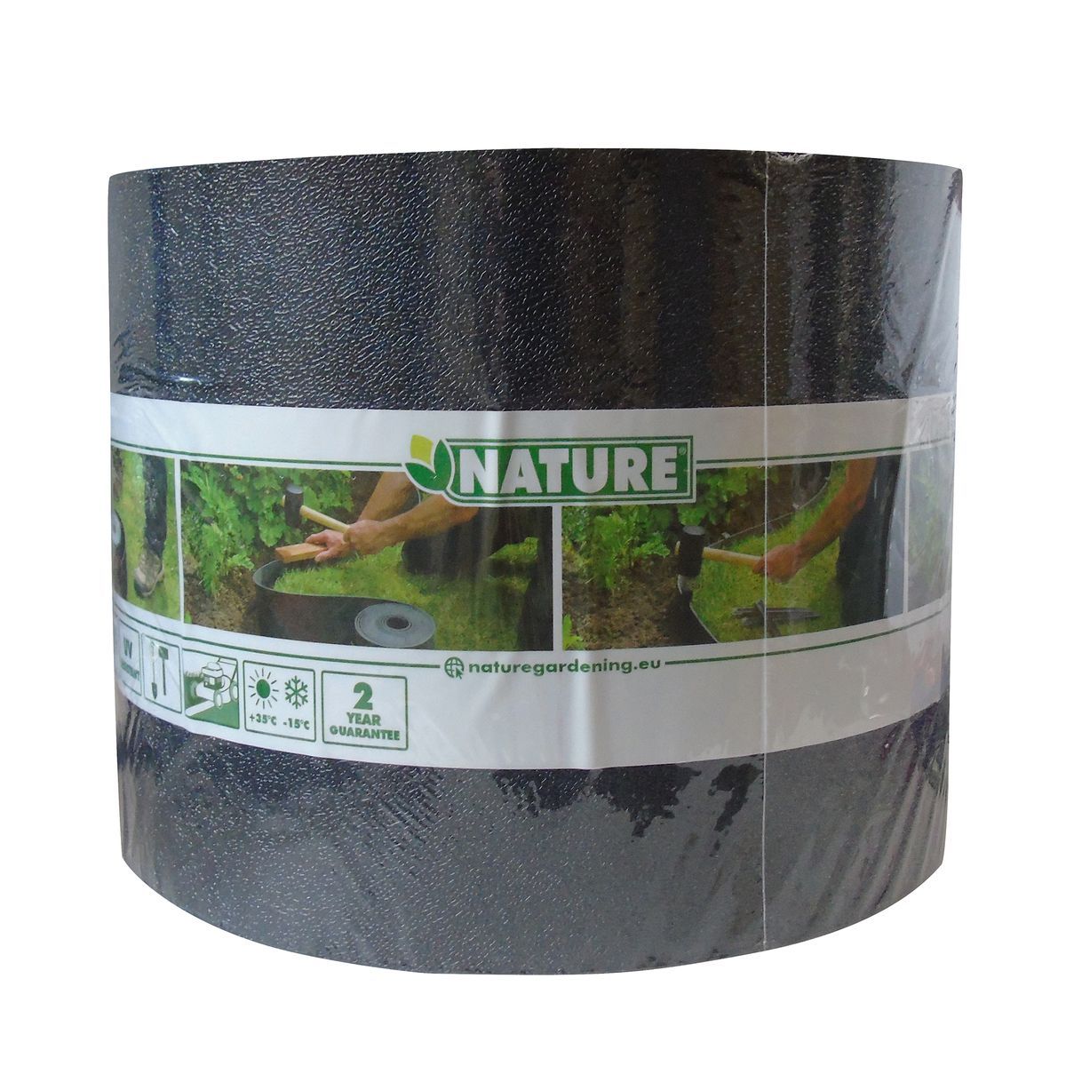 Nature Bordure de jardin - PE- Epaisseur 3 mm - Noir