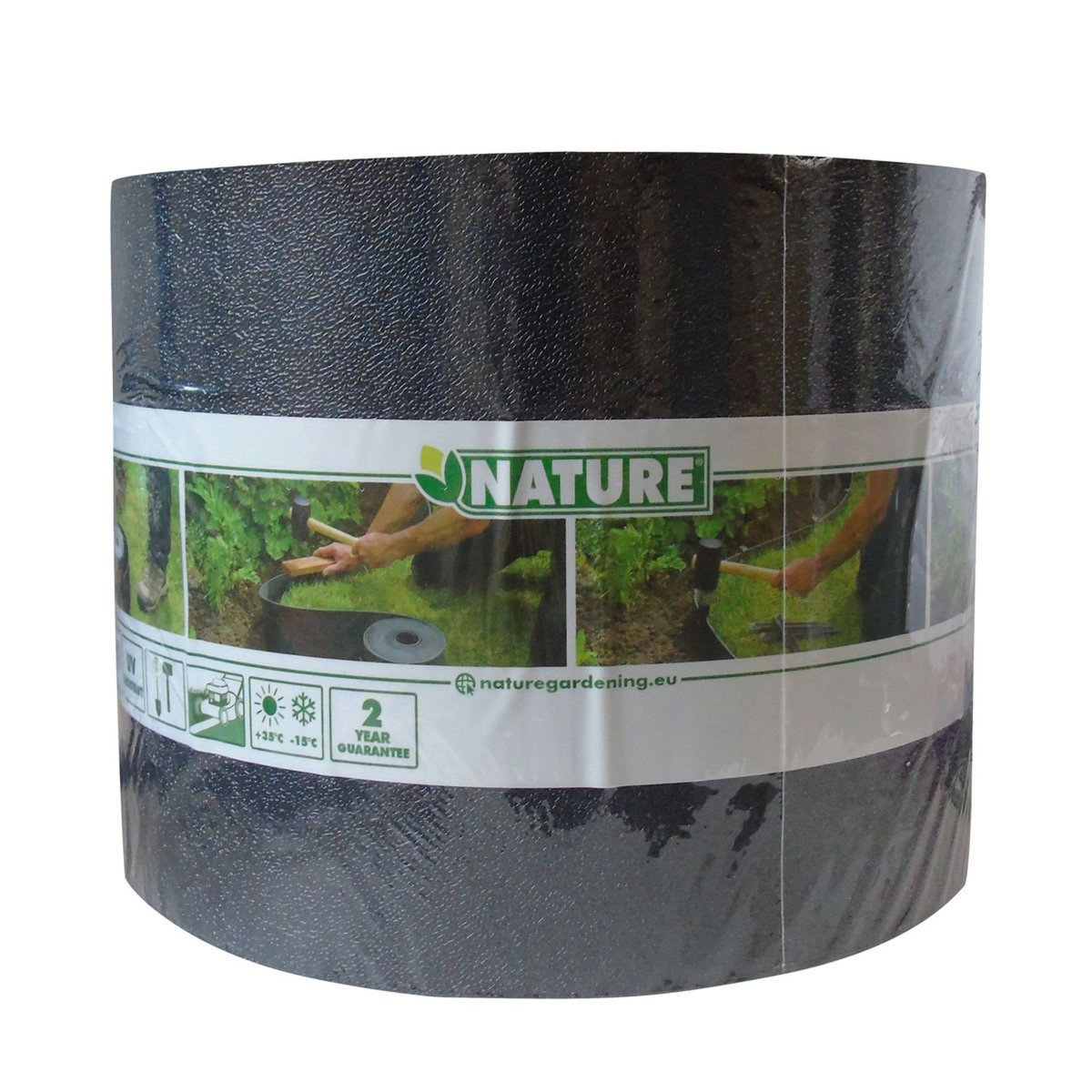 Nature Bordure de jardin - PE- Epaisseur 3 mm - Noir