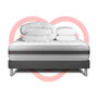 Voir la diapositive 6 : VITALIT Pack prêt à dormir VITALMEMO BACK 140 x 190 cm sommier Kit gris