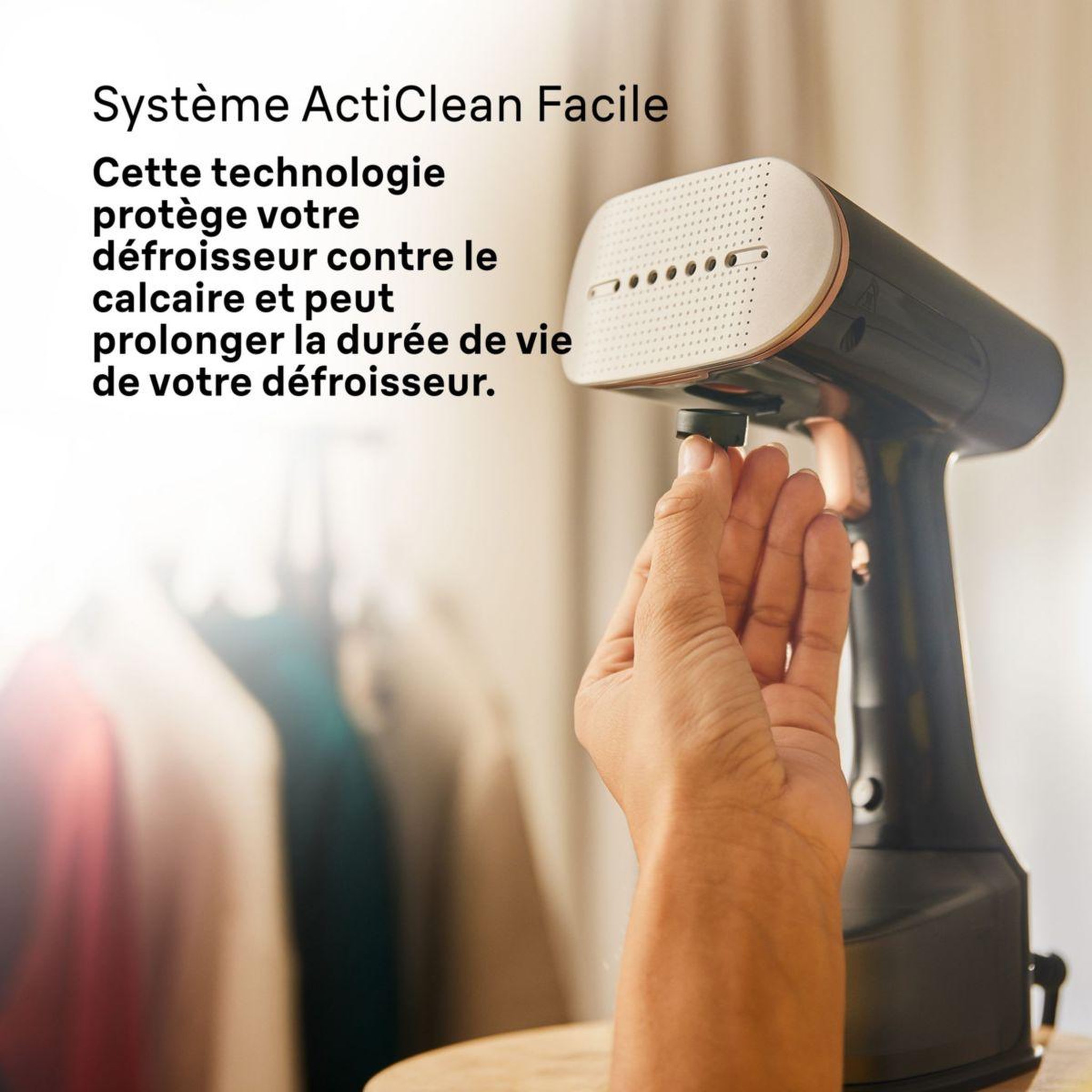 Voir la diapositive 3 : BRAUN Défroisseur vapeur vapeur quickstyle 7 gs7077bk