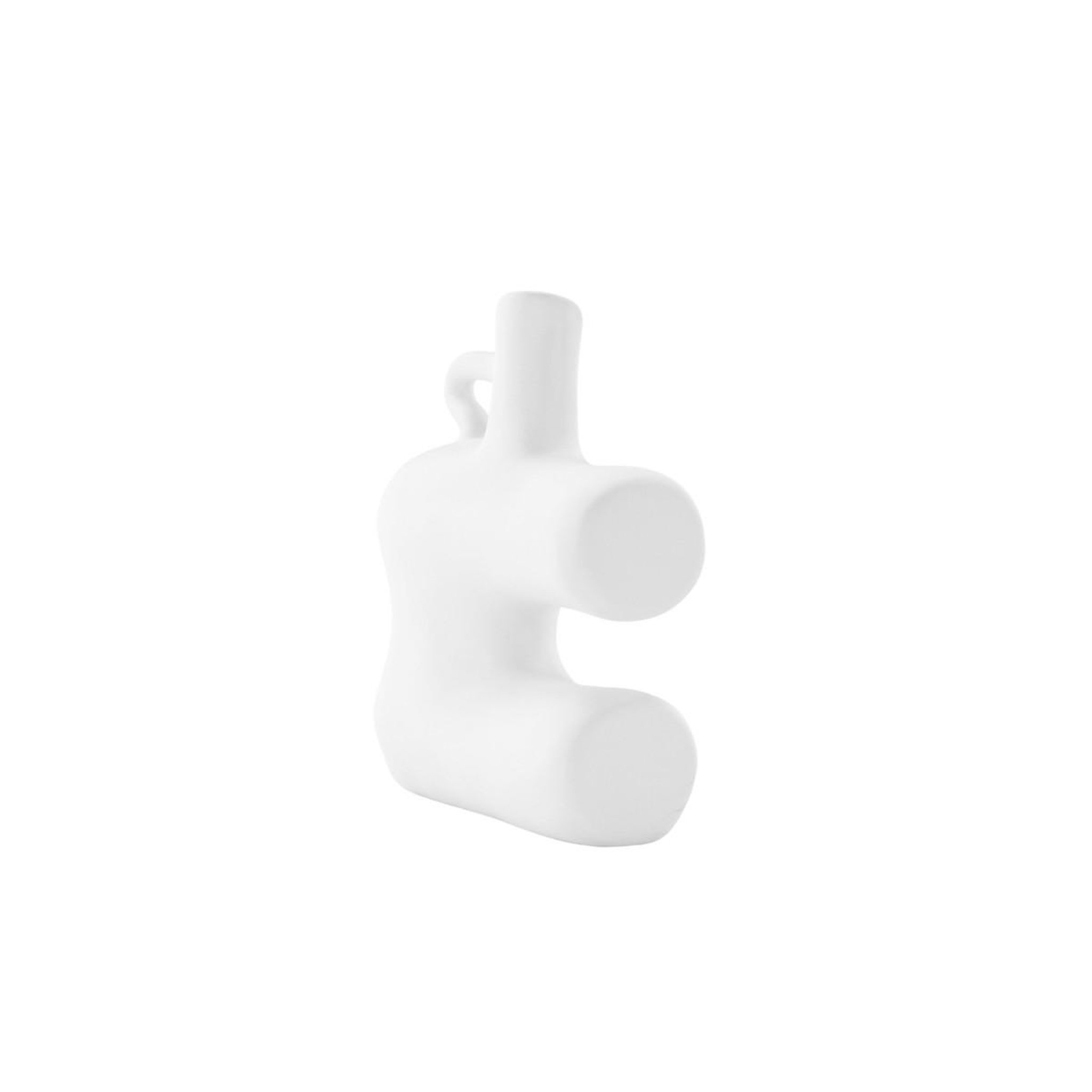 Voir la diapositive 4 : Paris Prix Vase design en céramique  dity  19cm blanc