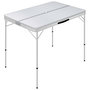 Voir la diapositive 2 : VIDAXL Table de camping pliable avec 2 bancs Aluminium Blanc