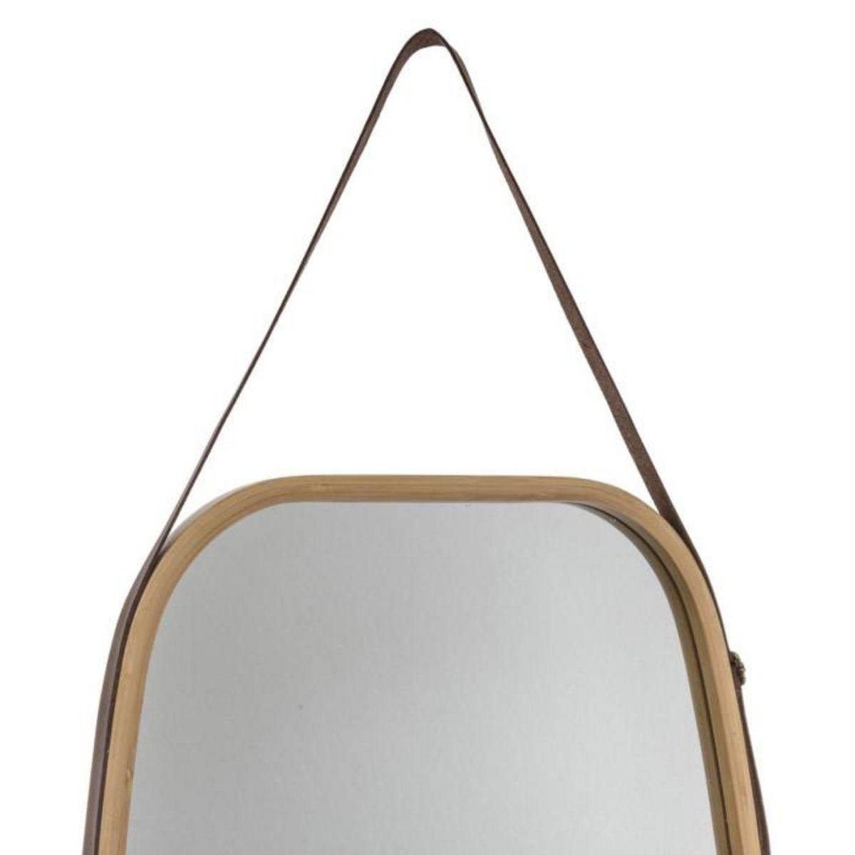 FIVE Miroir Mural Ovale avec Anse  Léa  77cm Naturel