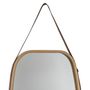 Voir la diapositive 3 : FIVE Miroir Mural Ovale avec Anse  Léa  77cm Naturel