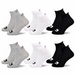 QUIKSILVER Quiksilver Pack de Chaussettes Homme QUARTER– Lot 6 Paires Sport. Coloris disponibles : Bleu, Noir, Blanc, Marron, Bicolore, Vert