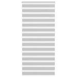 VIDAXL Store zebre gris clair largeur du tissu 90,9 cm polyester