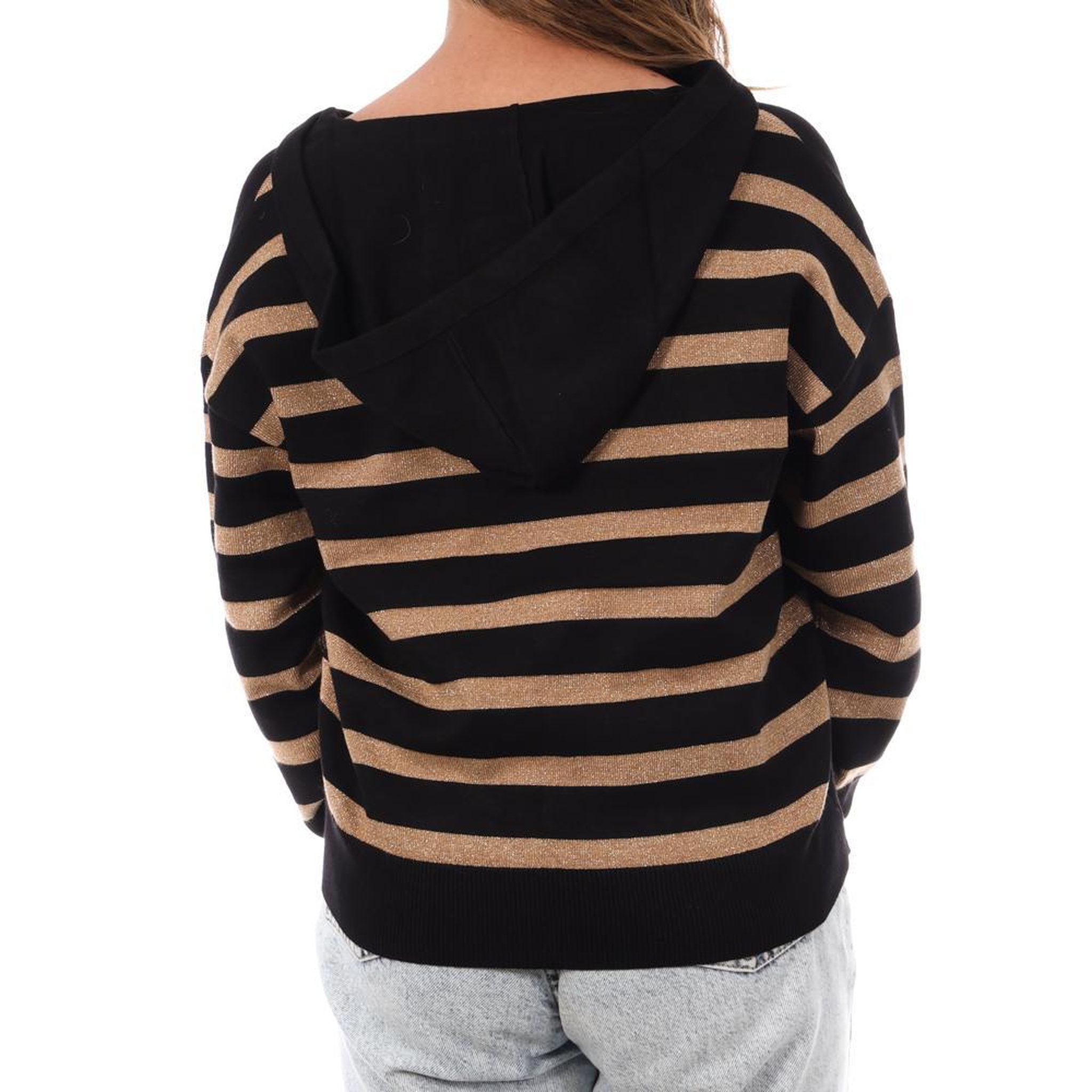 Voir la diapositive 2 : MORGAN Pull Noir/Doré Femme Morgan Ballo