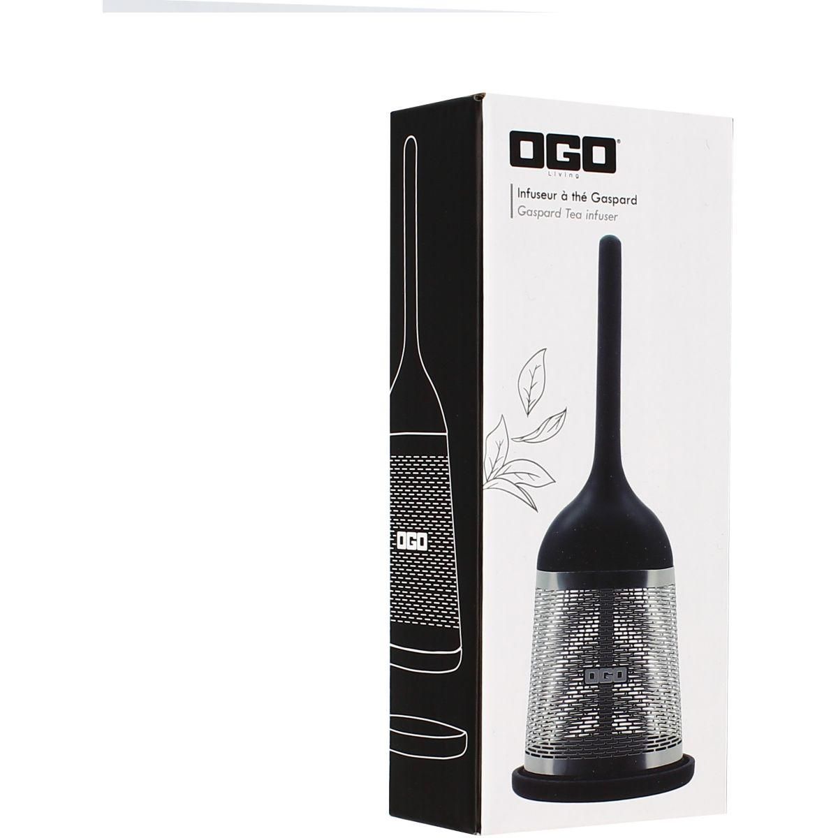 OGO LIVING Infuseur à thé Gaspard en inox support silicone