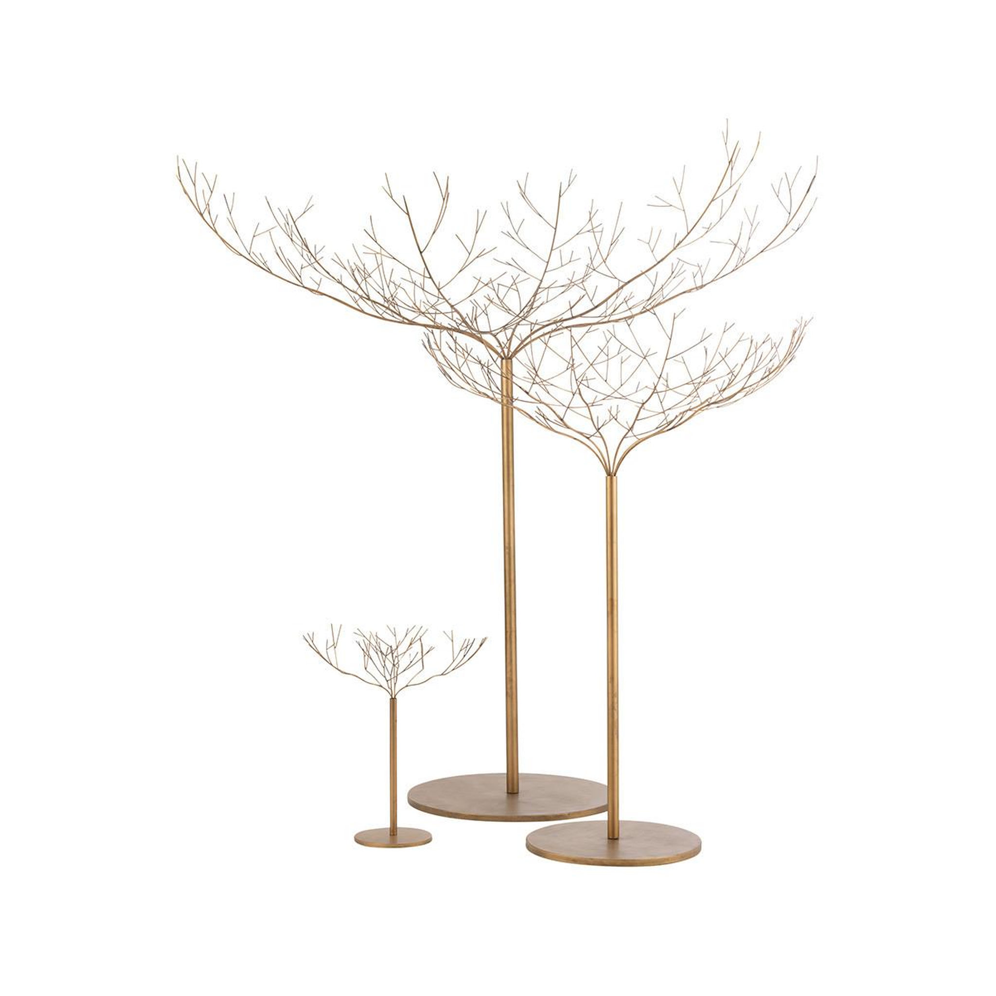 Voir la diapositive 4 : J-LINE Arbre déco en métal  maynard  75cm or