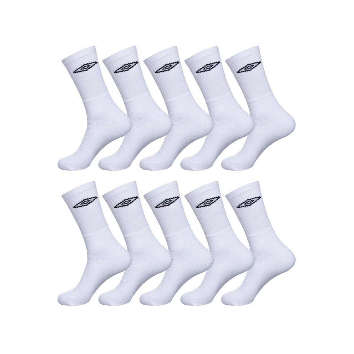 Lot de 6 Paires de Chaussettes Sneackers Homme Taille 43/46 Umbro