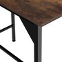 Voir la diapositive 4 : tectake Table de salle à manger style industriel Bois foncé industriel, rustique