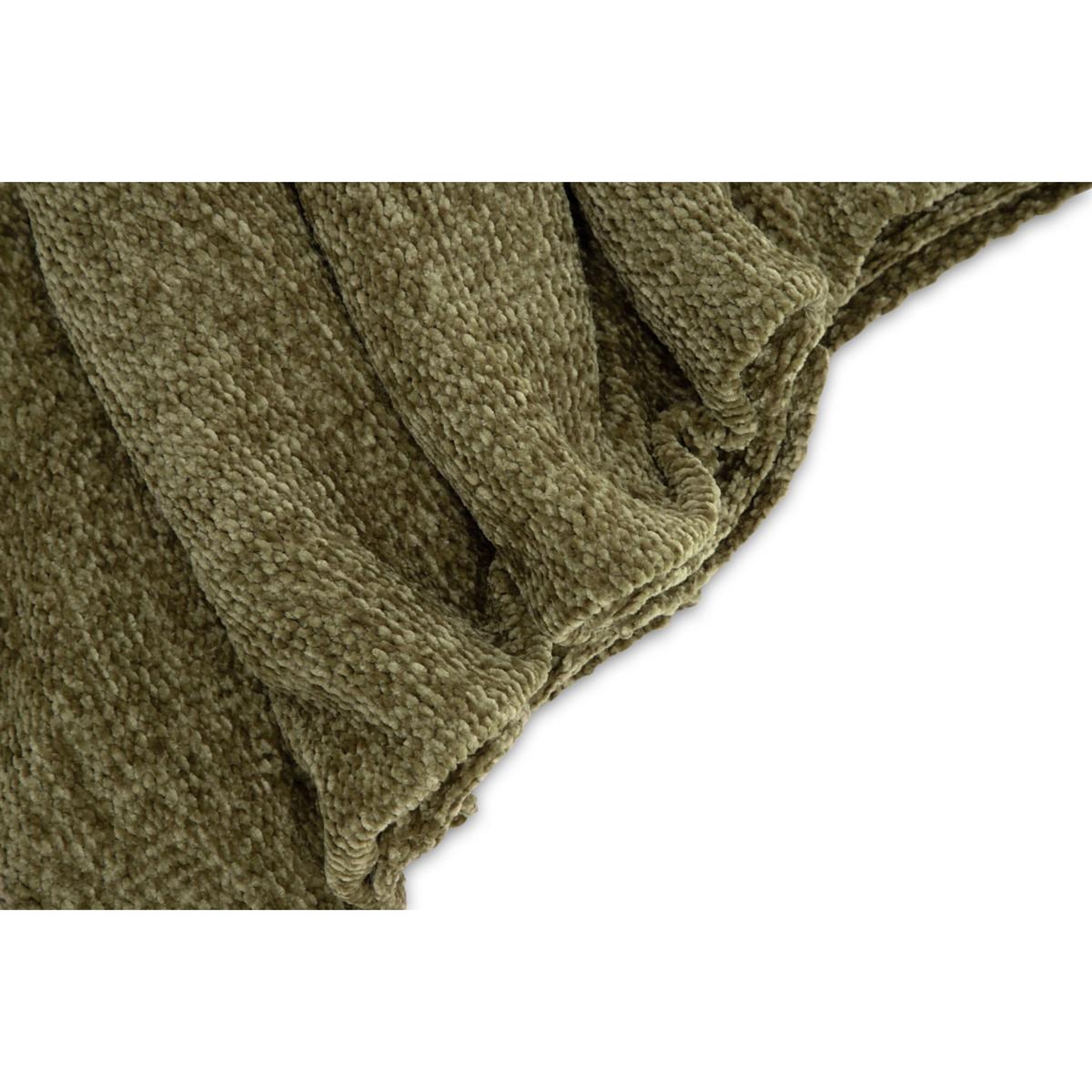 Voir la diapositive 4 : Paris Prix Plaid chenille  ally  130x170cm vert mousse