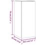 Voir la diapositive 6 : VIDAXL Meuble TV mural avec lumieres LED blanc 30,5x35x70 cm