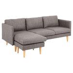 TOILINUX Canapé d'angle Milly - 3 places. Coloris disponibles : Beige