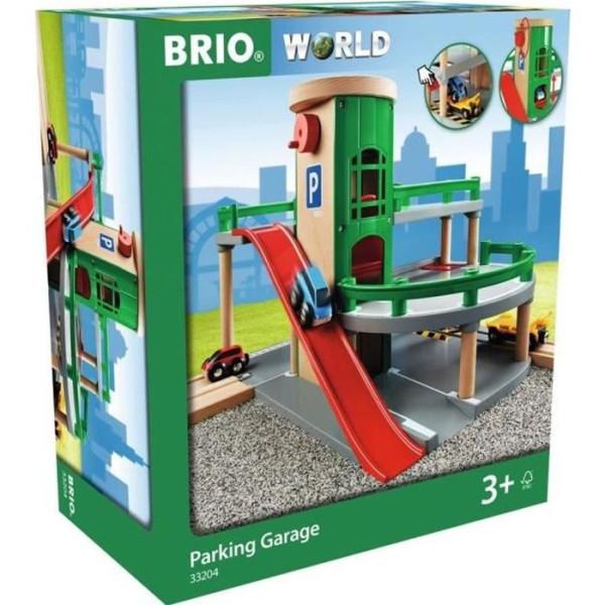 Brio Garage rail / route brio world - ravensburger - 3 niveaux - mixte des 3 ans