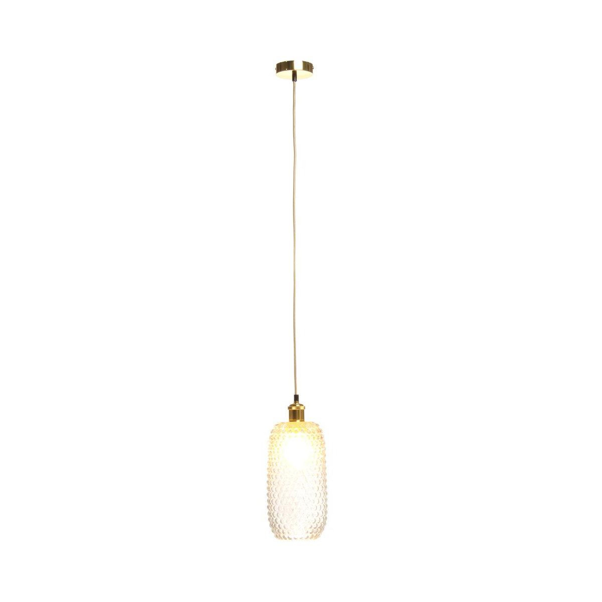 Voir la diapositive 4 : Paris Prix Lampe suspension en verre  irina  34cm transparent