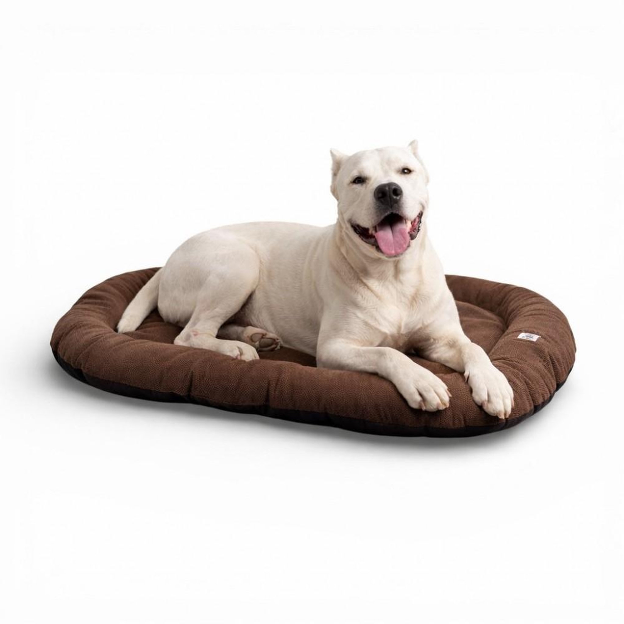 MON AMI LUKI Coussin ovale antidérapant toute surface tissus pour chien. Coloris disponibles : Marron