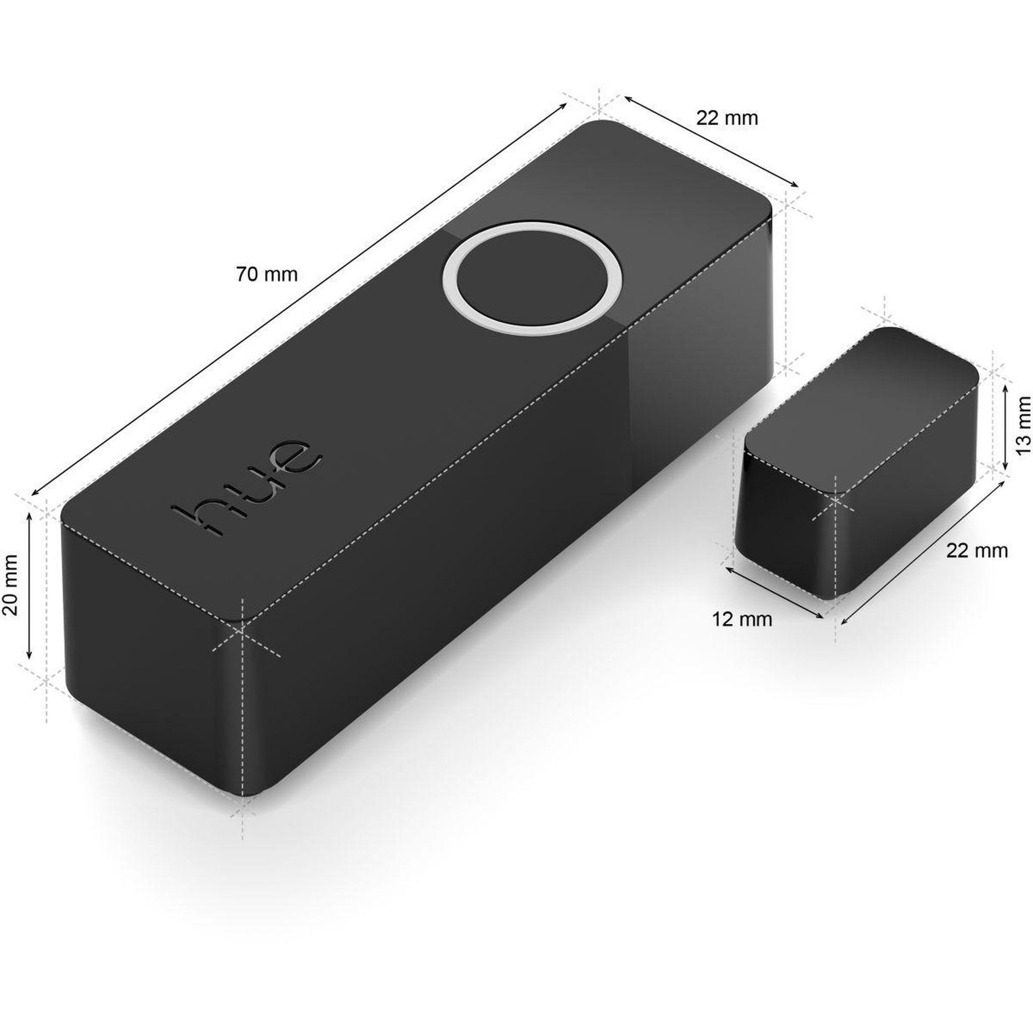 Voir la diapositive 3 : PHILIPS HUE Détecteur d'ouverture secure pack de 2 - noir