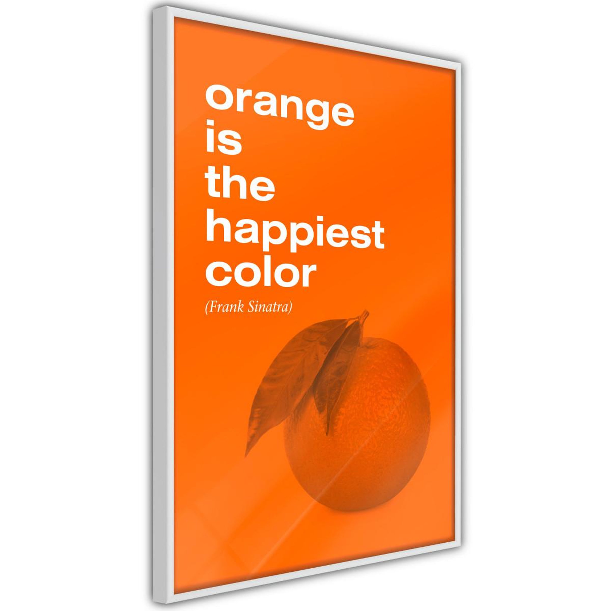 Paris Prix Affiche murale encadrée  orange colour