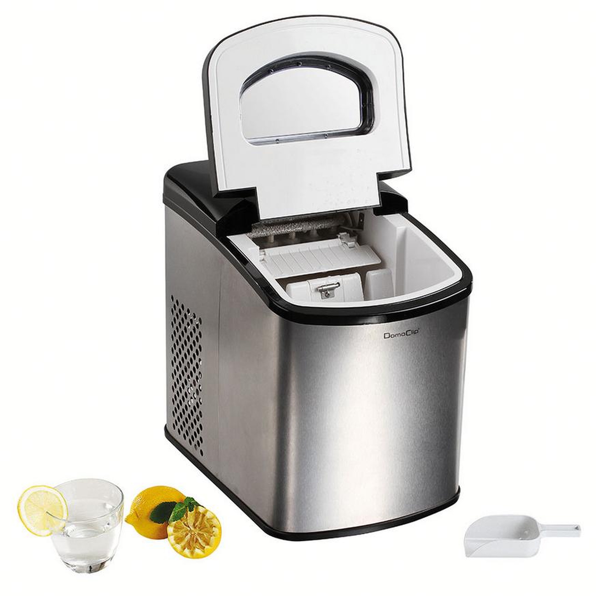 Voir la diapositive 2 : DOMOCLIP Machine à glaçons 150w 12kg/24h - dom367