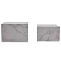 Voir la diapositive 5 : LISA DESIGN Fabio - lot de 2 tables basses - marbre blanc