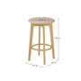 Voir la diapositive 4 : Rendez vous déco Lot de 2 tabourets pour îlot central 66 cm en tissu beige-Vahina