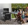 Voir la diapositive 2 : Habitat et Jardin Barbecue gaz  Feria 5  - 5 brûleurs dont 1 latéral - 14,5 kw - Noir