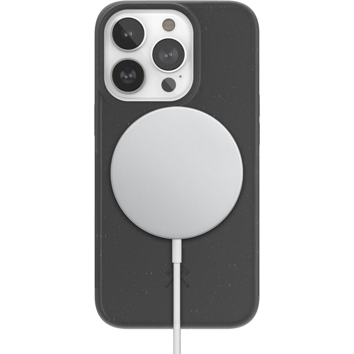 WOODCESSORIES Coque bumper iPhone 14 Pro Max BioCase noir